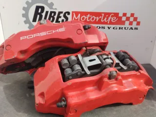 Pinzas Brembo Porsche 6 pistones Rojas