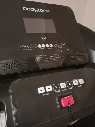 Cinta de correr de gym (grande) Bodytone con USB