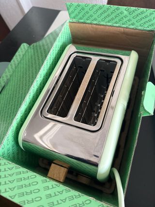 Tostadora Create Verde Pistacho Retro