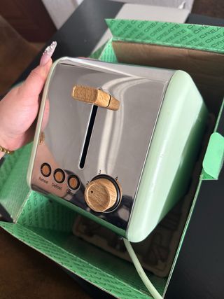 Tostadora Create Verde Pistacho Retro