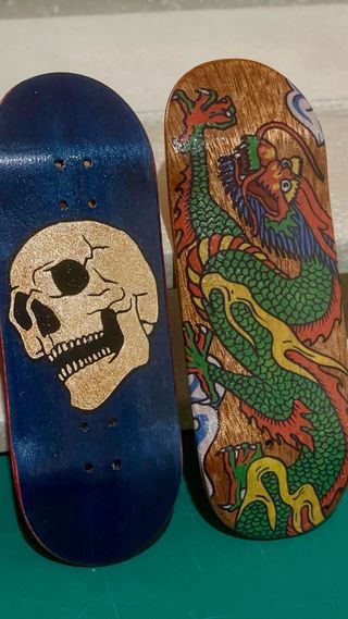 x2 Tablas Fingerboard 34mm shape simétrico