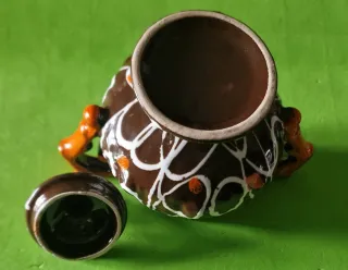 Zuccheriera vintage ceramica decorata