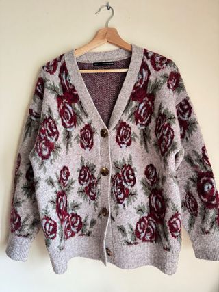 Cárdigan Sfera Flores Talla S
