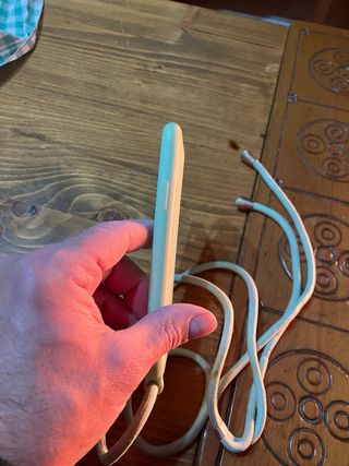 Funda iPhone X/XS con cordón turquesa