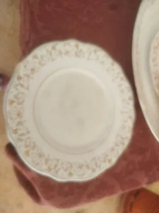 Vajilla Antigua Porcelana 12 Servicios