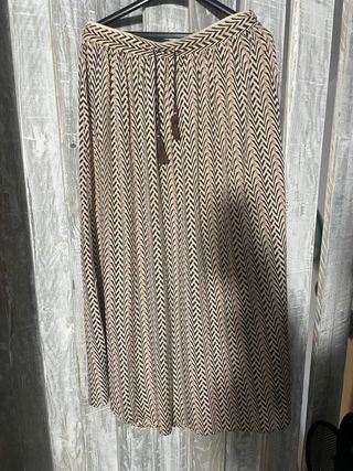 Falda larga estampada