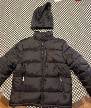 Abrigo Polo Ralph Lauren Negro con Capucha