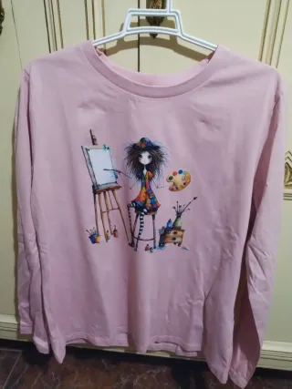 Camiseta Dama Diseño Hada Pavo Real