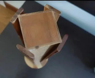 Portacapsule caffè girevole in legno