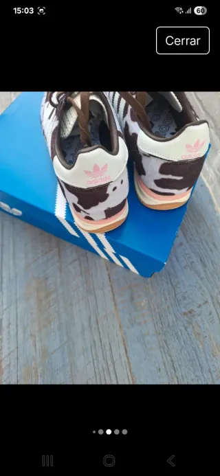 Adidas Zapatillas Vaca Marrón Blanco