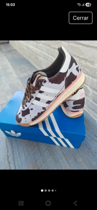 Adidas Zapatillas Vaca Marrón Blanco