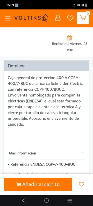 Caja General Proteccion 3 Interruptores