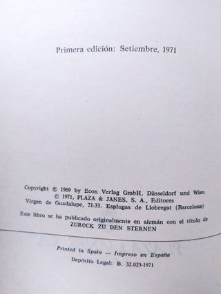 Regreso a las Estrellas Erich Von Daniken