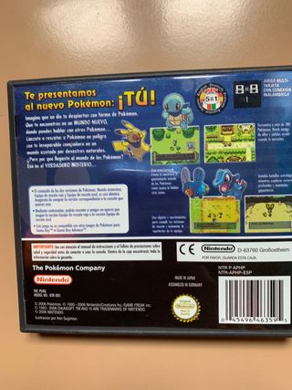 Pokemon Mundo Misterioso Equipo Rescate Azul DS