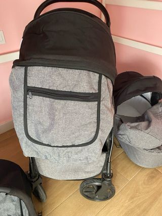 Carrito Trío Bebé + colchon + reductor