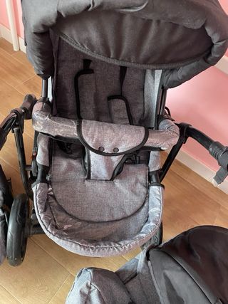 Carrito Trío Bebé + colchon + reductor