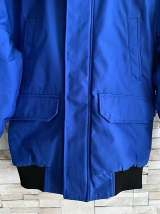 Chaqueta Zara Azul con Capucha y Pelo