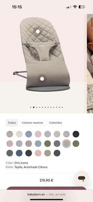 Hamaca bebé BabyBjörn