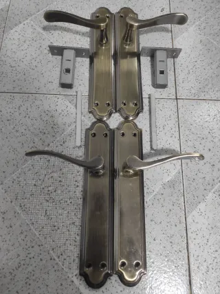 Manivelas Puerta Interior Bronce Antiguo