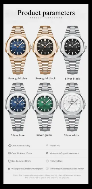 Reloj poedagar Hombre Azul y Dorado