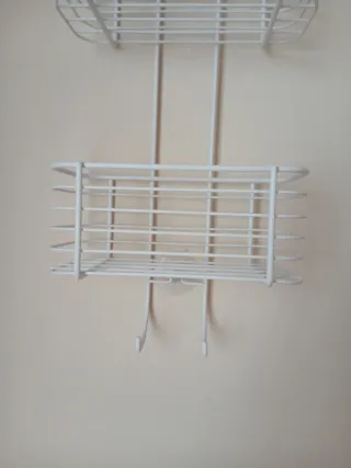 Colgador de ducha doble