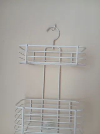 Colgador de ducha doble