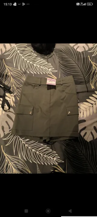 Falda pantalón verde militar Sin estrenar