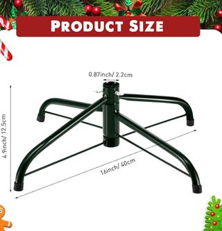 Soporte Metálico para Árbol de Navidad