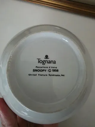 Tazza Snoopy Sciatore 1958 Porcellana
