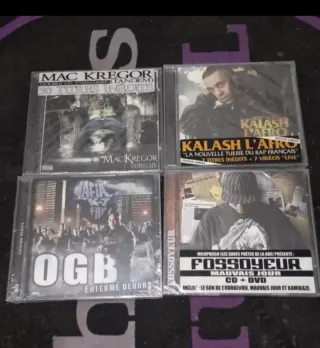 Lote 4 CDs Rap Francés: Mac Kregor, Kalash, OGB...