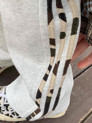 Adidas Joggers Grises Corte Recto Oversize