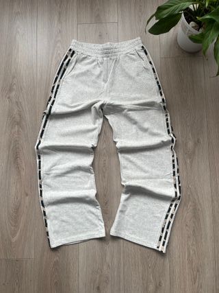 Adidas Joggers Grises Corte Recto Oversize