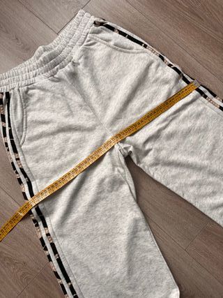 Adidas Joggers Grises Corte Recto Oversize
