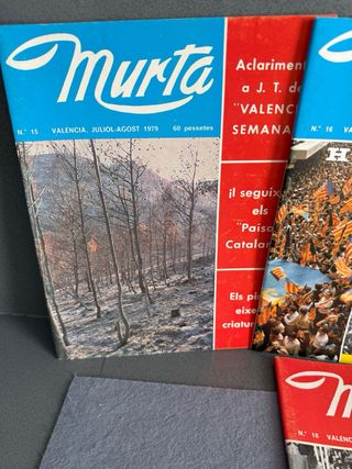 LOTE OCHO NUMEROS REVISTA MURTA VALENCIA AÑOS 70
