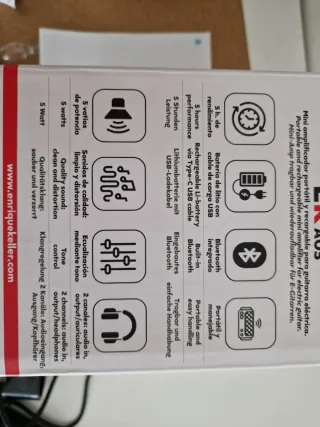 Guitarra Eléctrica Academy + Ampli EK A05 nuevo