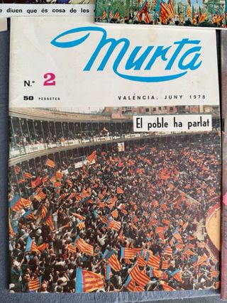 LOTE SIETE NUMEROS REVISTA MURTA VALENCIA AÑOS 70