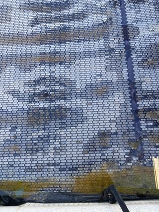 Lona para piscina burbuja negra