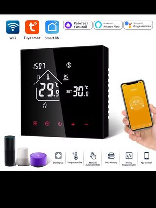 Termostato Inteligente WiFi Pantalla Táctil