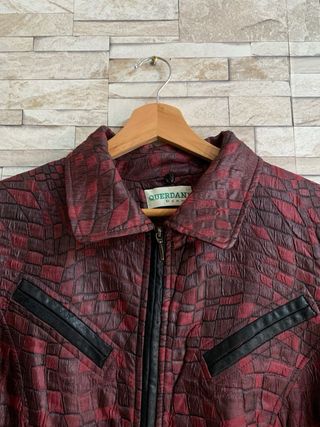 Chaqueta vintage efecto piel