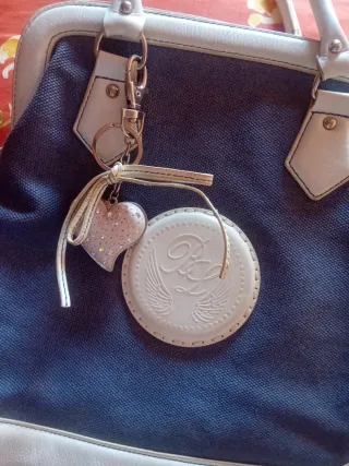 Bolso Bimba y Lola azul y blanco