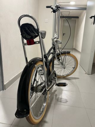 Bicicleta Chopper Vintage Negra