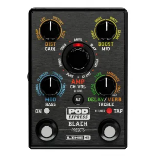 Line6 Pod Express Black Pedalera Multiefectos