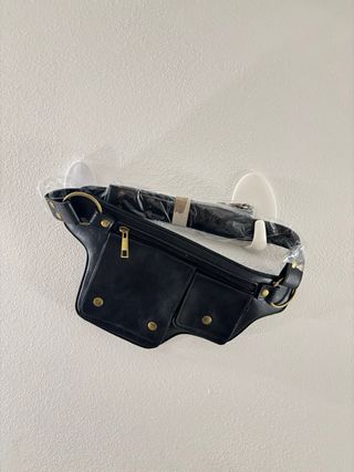 Marsupio fondina pelle nero