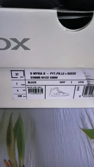 ♨️ Zapatillas Geox Negras Talla 37