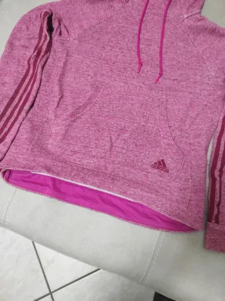 Felpa Adidas donna cappuccio rosa