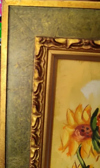 Cuadro Óleo Girasoles