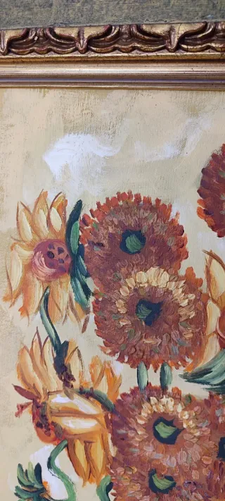 Cuadro Óleo Girasoles