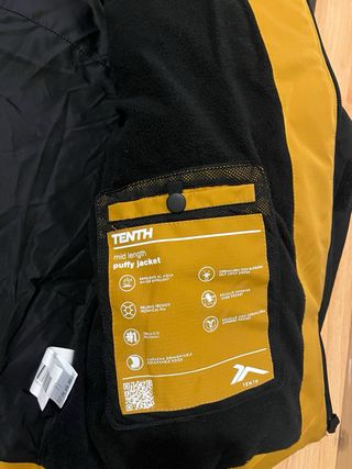 Chaqueta acolchada bicolor