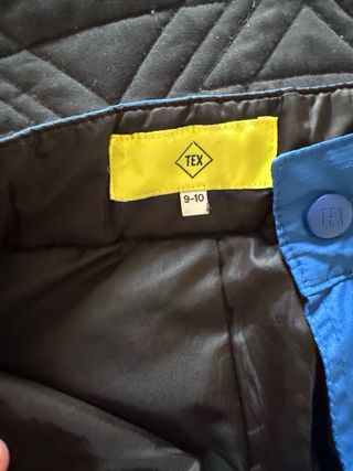 Pantalón de esquí azul talla 9-10