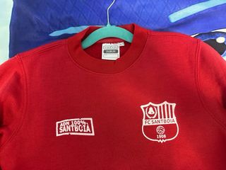 Sudadera FC SantBoia Roja talla 6-8